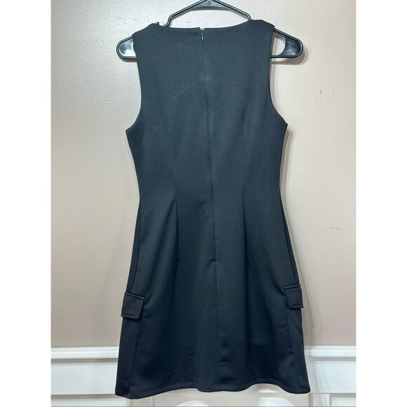 NWOT HOBBS London Little Black Front Pocket Sleeveless Mini Dress 2US - Picture 10 of 11